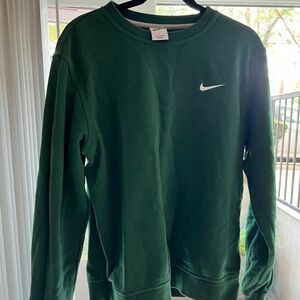 Nike crew sweater forest green large